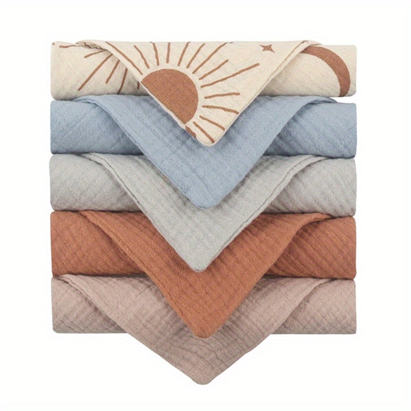 5pcs Baby Muslin Washcloth 23 X Muslin Towels 100 Cotton Gauze Cloth