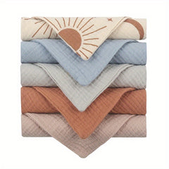 5pcs Baby Muslin Washcloth 23 X Muslin Towels 100 Cotton Gauze Cloth