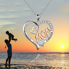 Heart Shape Mom Double Love Necklaces Men Jewelry