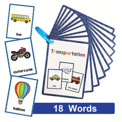 Kids Transportation Learning Cards Educational Toy Cognitive Games Learning Toys