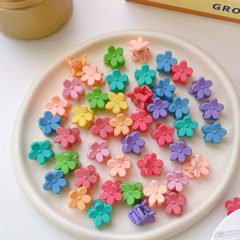 50pcs Minimalist Solid Hair Claw Banana Clip Non Slip Hair Accessories