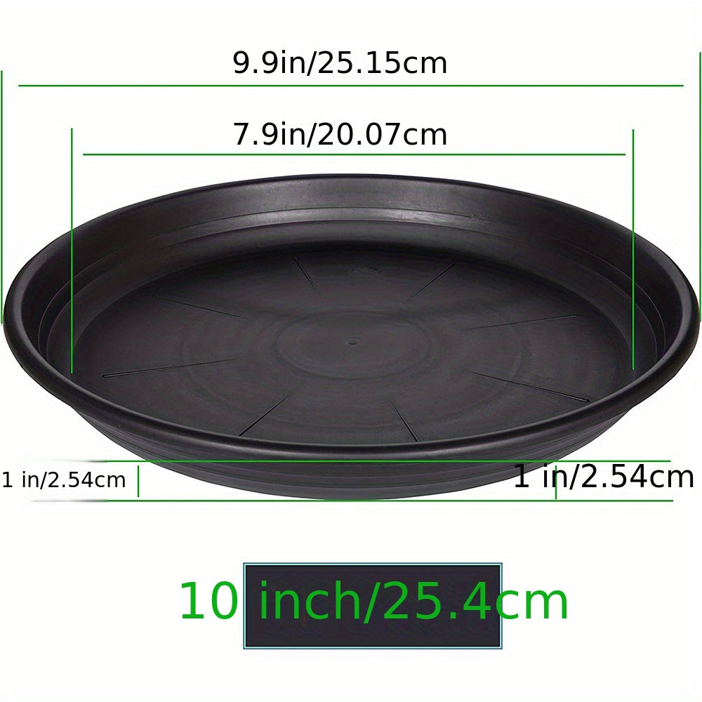 Plastic Plant Saucer Pot Tray 6-48 Cm Flower Planter Saucers Drip Tray