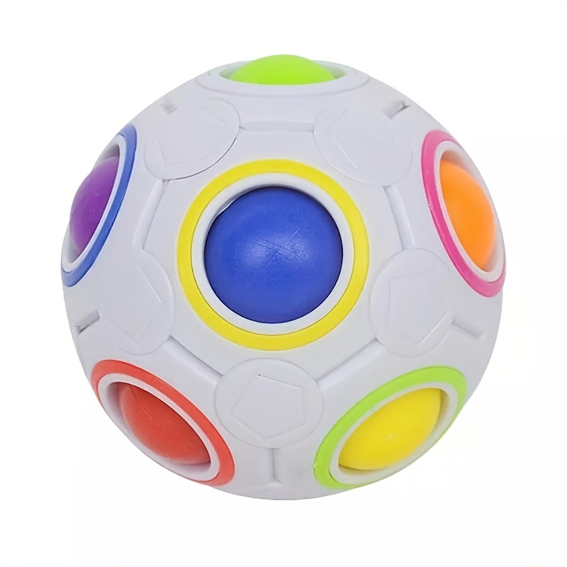 Rainbow Ball Puzzle Toy for Speed Cubers & Fidget Fans