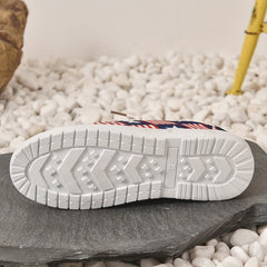 Women's Star & Striped Canvas Shoes Lace Up Outdoor Casual Shoes