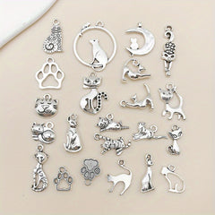 20pcs Antique Silver Key Shape Charms Pendants for DIY Necklace Bracelets