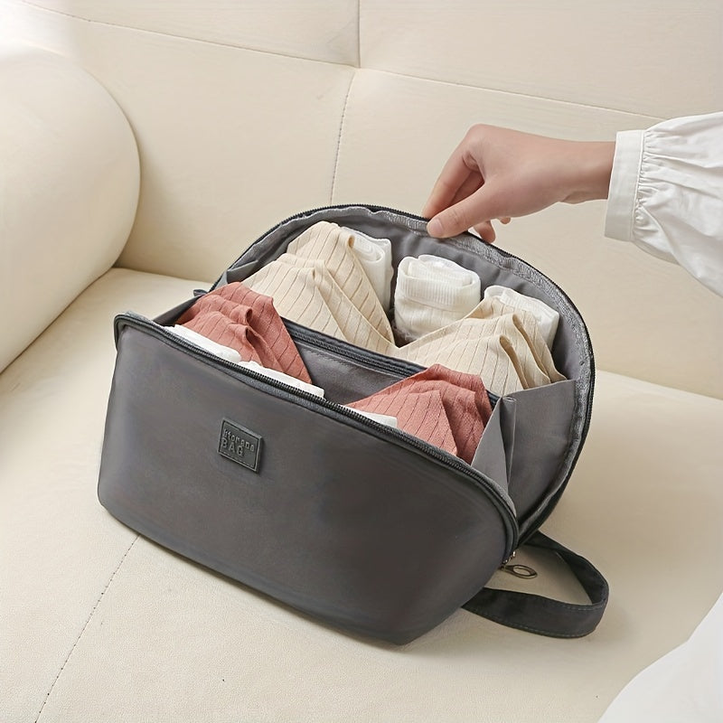 Portable Underwear Zipper Storage Bag Dustproof Organizer Travel Clothes Bag
