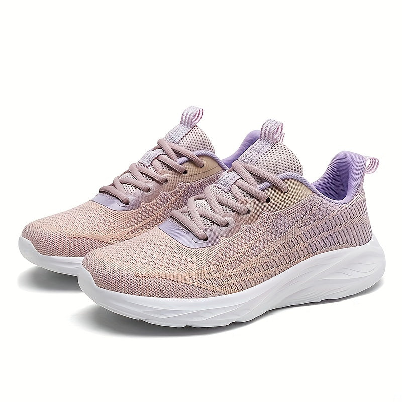 Women's Mesh Sneakers Lace Up Non slip Running Shoes Comfort Soft Sole