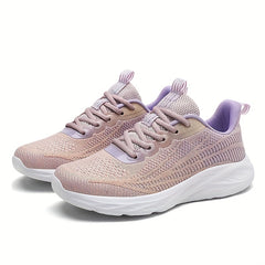 Women's Mesh Sneakers Lace Up Non slip Running Shoes Comfort Soft Sole