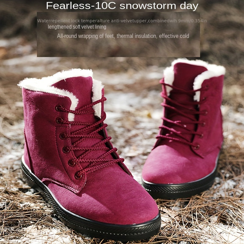 Women's Non slip Snow Shoes Medium Tube Boots Shoes