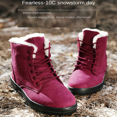 Women's Non slip Snow Shoes Medium Tube Boots Shoes