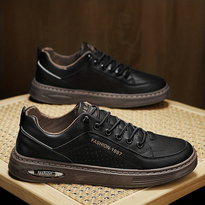 Men's Skate Shoes Grip Lace up Sneakers
