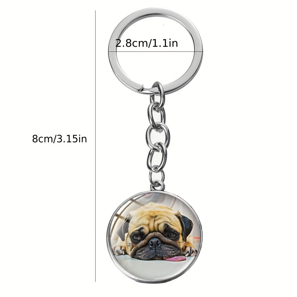 Puppy Keychain Car Key Holder Bag Charm Pendant