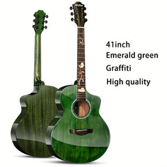 Folk Guitar 41 inch Hand Protector Shining Beginner Guitar