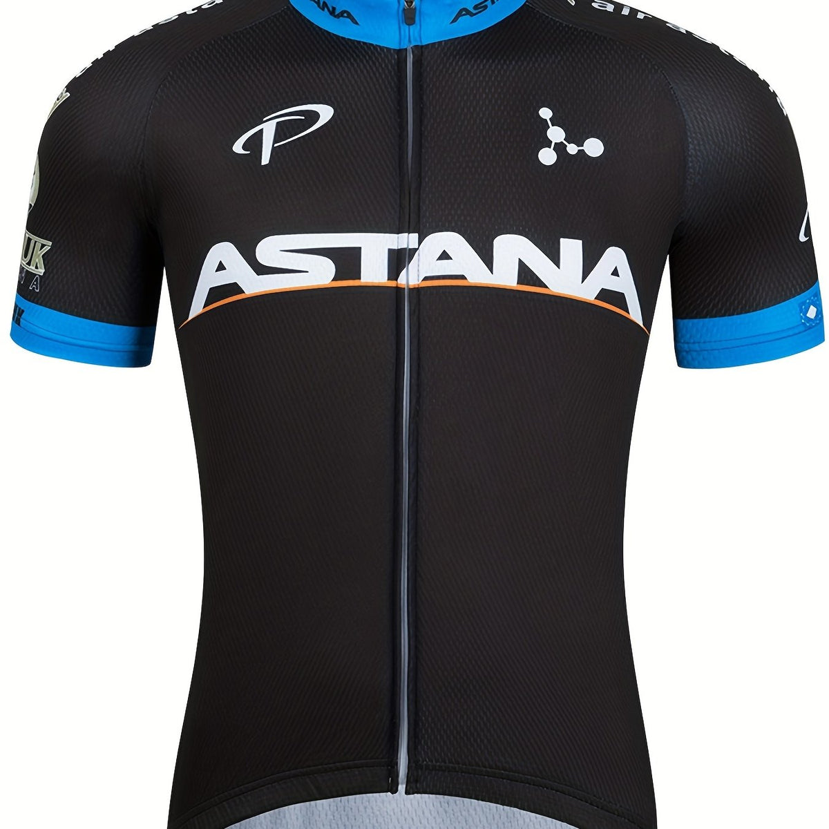 Quick Dry Cycling Jersey with Rear Pocket & Letter Print