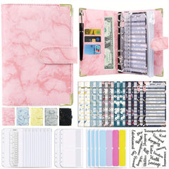 Marble Cash Envelopes Budget Binder Organizer