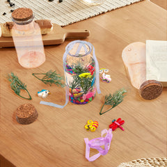 3 in 1 DIY Terrarium Kit Create Your Own Mini Garden with Bottles Rocks Decor