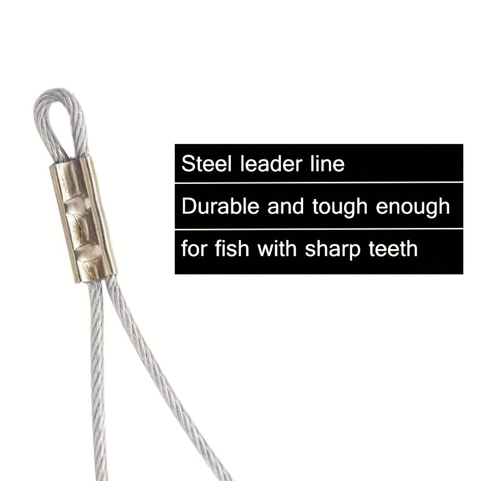 10pcs Heavy Duty Double Hook Fishing Rig for Saltwater Surf Fishing