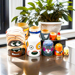 Colorful Wooden Nesting Dolls Set Educational Stackable Toys