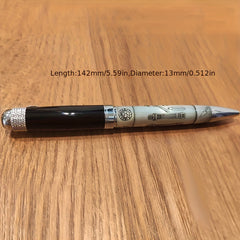 Masonic Symbols Silver Ballpoint Pen Clip