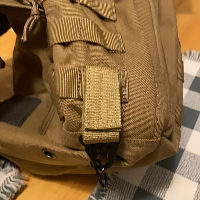 Tactical Molle Clip Buckle Nylon Belt Key Ring Holder Carabiner