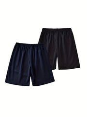 2 Boys Camo Gym Shorts Quick Dry Lightweight Athletic Training Running