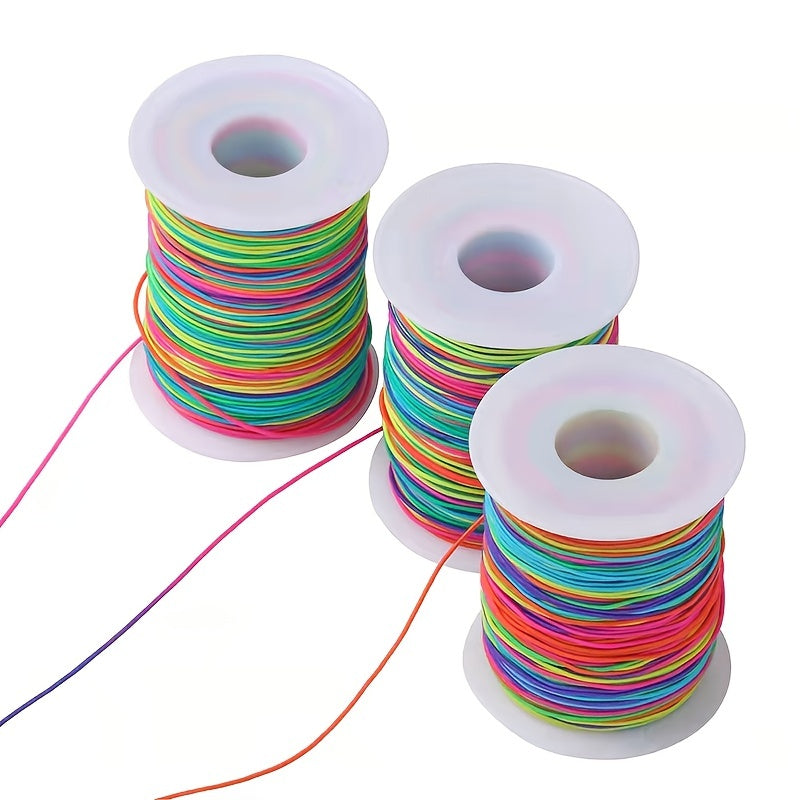 54 Yards 1mm Rainbow Elastic Cord Stretchy Bracelet String
