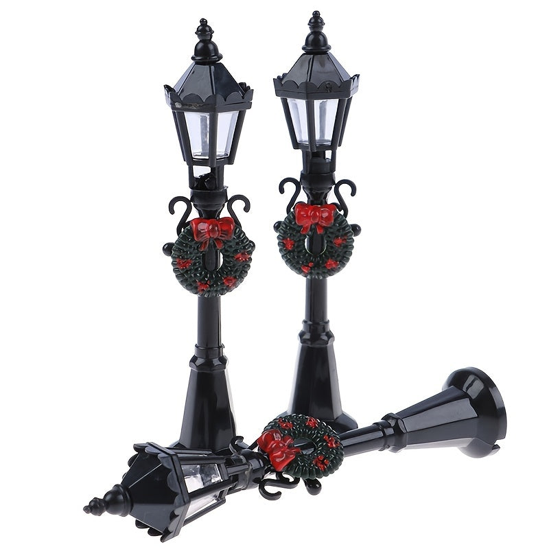 Mini Christmas Street Lamp Dollhouse Decoration