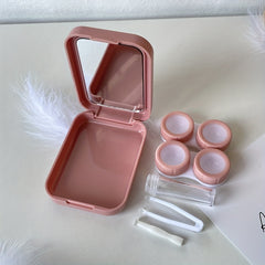 Summer Rainbow Portable Lens Box Care Box Storage