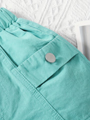 Girls Plain Shorts Comfortable Casual Pants Summer Outdoor Kids