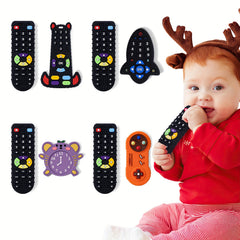 2pcs TV Remote Control Shaped Teething Toy Baby Teethers