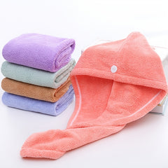 Coral Fleece Hair Towel Absorbent Quick Drying Scrunchies