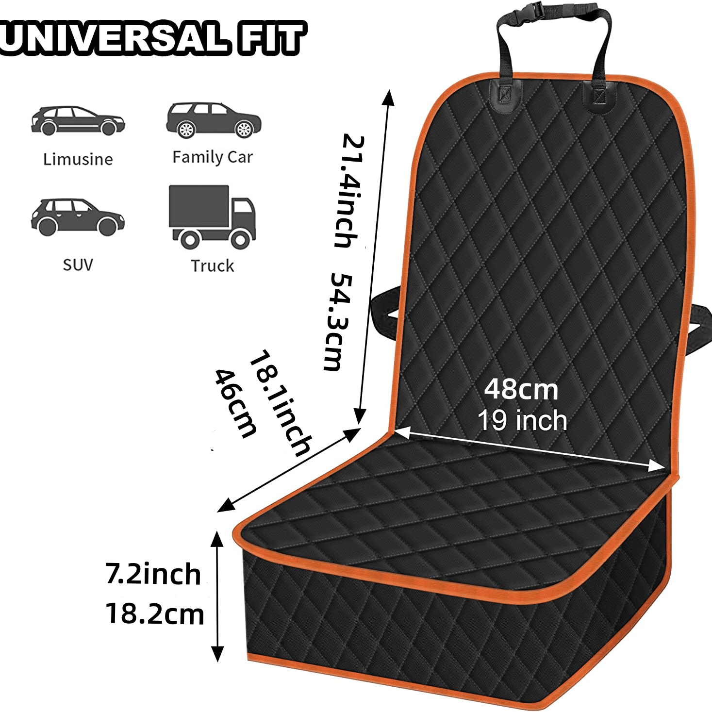 GM Car Front Seat Cover Waterproof Anti Slip Anti Wear Dog Seat Cover