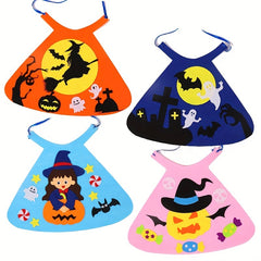 Halloween DIY Children's Cloak Hand Sewn Material Bag Party Decor
