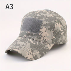 Tactical Camo Baseball Cap Sunscreen Hat for Army Hiking