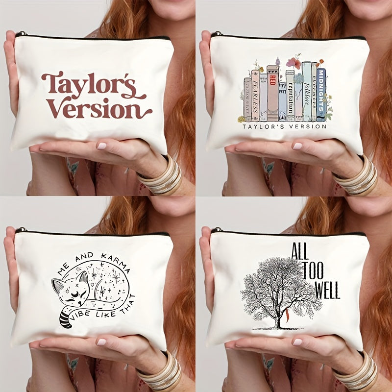 Cartoon Pattern Zipper Carry On Bag Lightweight Pouch