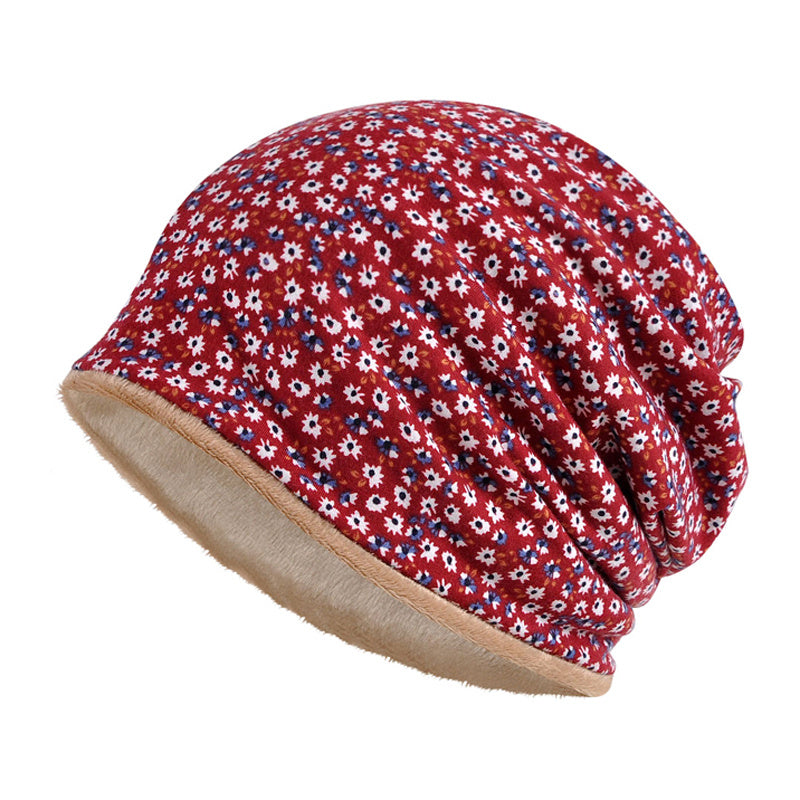 Winter Warm Beanie Scarf Hat Thermal Knitted Slouchy Thick Skull Cap
