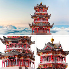 Piececool Juyuan Tower 3D Metal Puzzle 303 Pcs