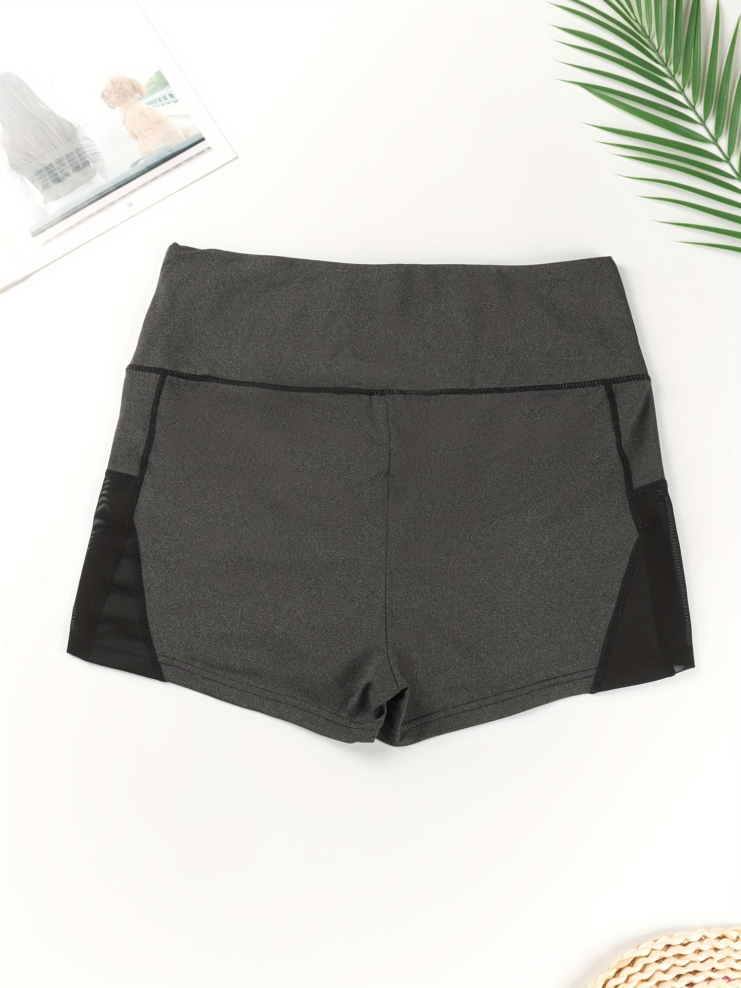  Women's High Rise Skinny Fitness Shorts