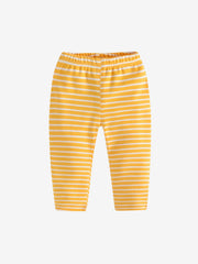 Girls Cotton Striped Pants Elastic Waist Kids Spring Summer Clothes