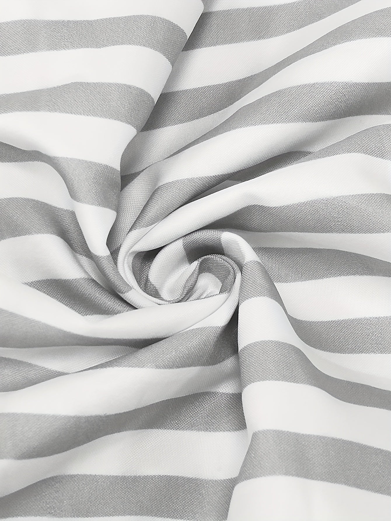  Women's Stripe Print Polo Neck Dress