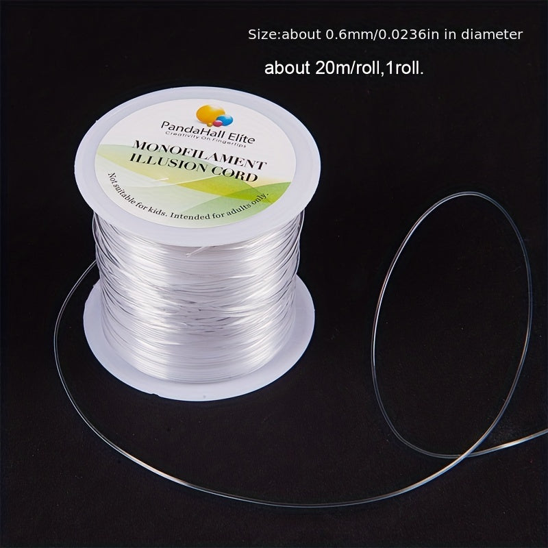 Clear Nylon Wire for DIY Jewelry Making Transparent Fishing Line 40m Roll
