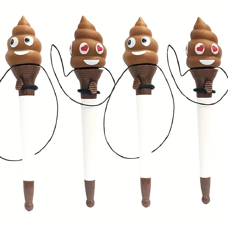 2pcs Funny Toilet Poop Ballpoint Pens for Kids