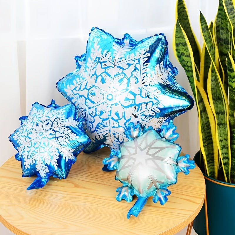 3pcs Winter Snowflake Decoration Balloons Birthday Party Supplies