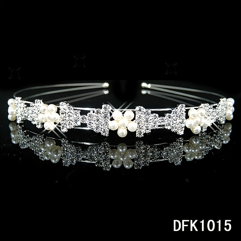 Rhinestone Wedding Headband Bridal Tiara Wedding Headpiece Bride Accessory