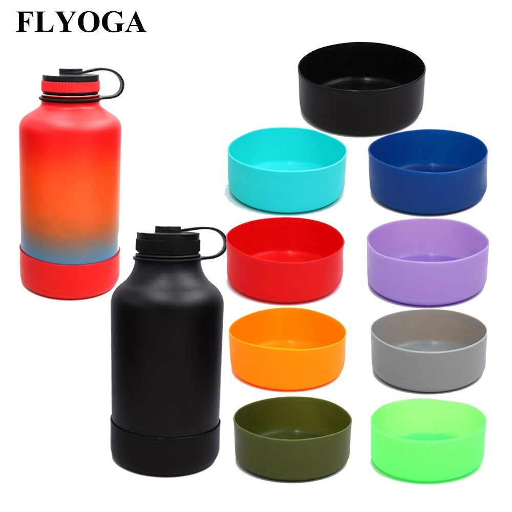 Silicone Sleeve for 64oz Wide Mouth Bottles Insulated Anti Slip Bottom Cover