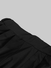  High Rise Pants With Pockets Casual Slim Tapered Pants
