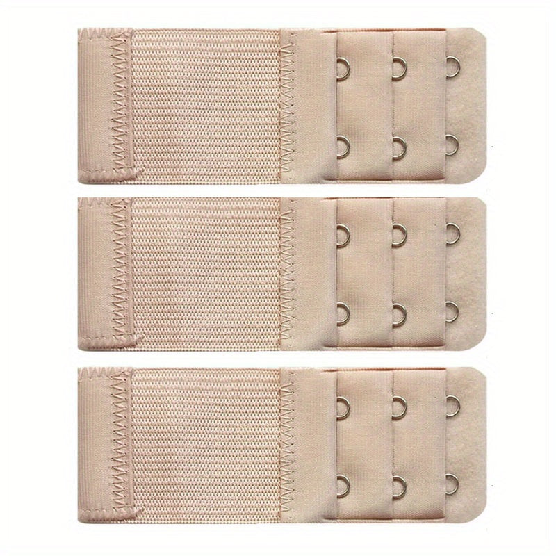 3pcs Bra Extension Buckle Set Elastic Bra Strap Extenders