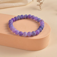 8mm Healing Stone Beaded Bracelet Natural Stretch Bracelet