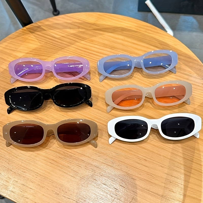 Oval Jelly Sunglasses UV400 - Beach Party Club Glasses