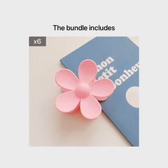 Sweet Matte Hair Claw Clip Flower Hairpin Hair Accessories